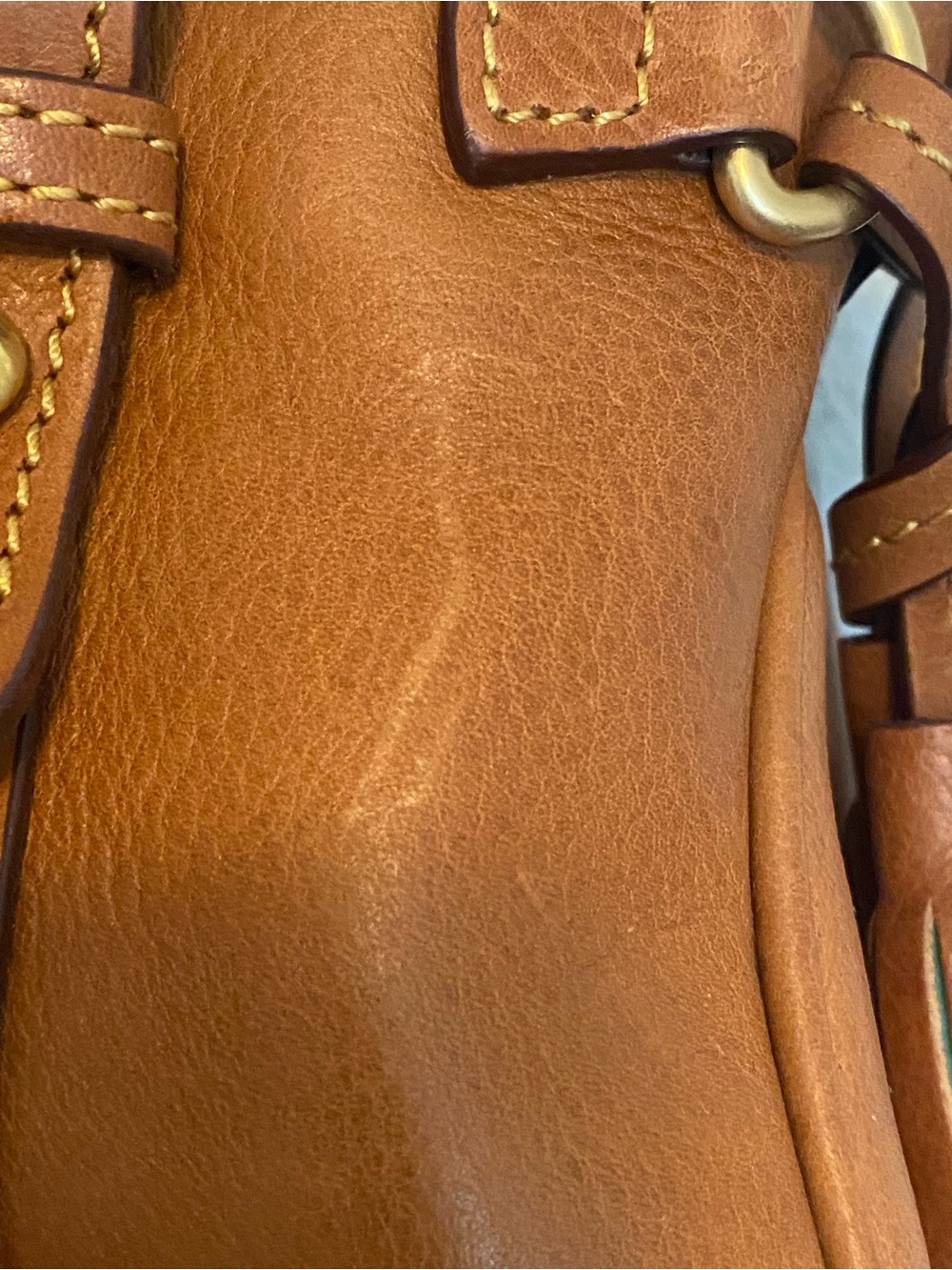 Dooney & Bourke Florentine Leather Mini Satchel with Gold-Tone Hardware - Picture 4 of 9